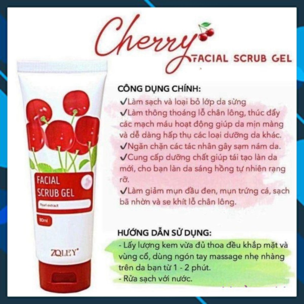 Zoley Cherry Tẩy Tế Bào Chết Da Mặt - 80gram