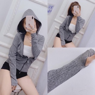 Áo khoác dệt tập gym