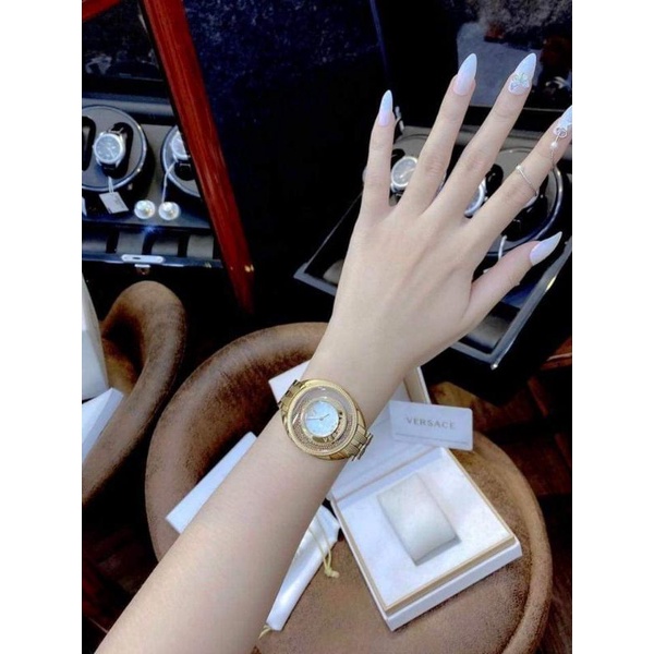 Đồng Hồ Nữ VS versare Đá Chạy mặt kính Shaphia