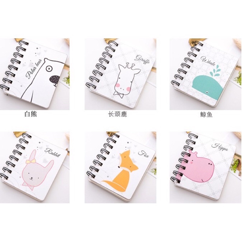 Sổ lò xo nhiều hình cute ngộ nghĩnh 80 trang