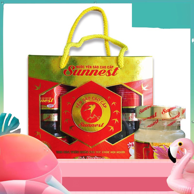 [ SIÊU NGON LUÔN CHÁY HÀNG ] Hộp Yến Sào Sunnest chưng đường phèn hộp 6 lọ x 70ml, Hạn sử dụng 24 tháng NXG | BigBuy360 - bigbuy360.vn