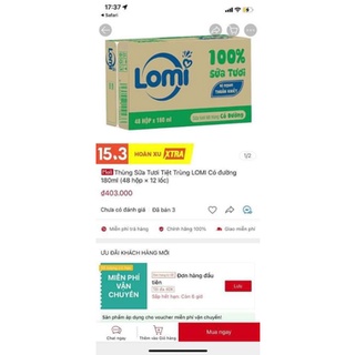 SỮA BÒ TƯƠI LONG THÀNH  thùng 48hộp 180ml