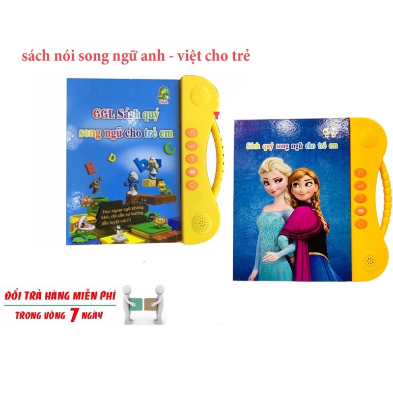 Đồ chơi sách cảm ứng đọc chữ, hát nhạc, kể chuyện song ngữ dành cho bé
