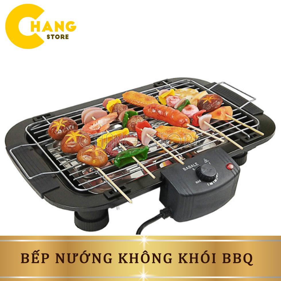 Bếp nướng điện không khói BBQ có khay đựng dầu mỡ tháo lắp dễ dàng, an toàn, tiện lợi