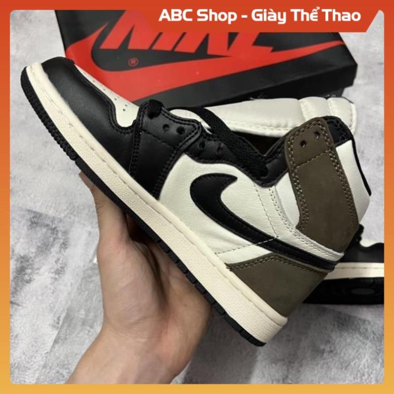 [FreeShip] Giày Sneaker Cổ Cao - Jordan 1 Dark Mocha Bản Cao Cấp (Ảnh Thật + Hàng Sẵn)