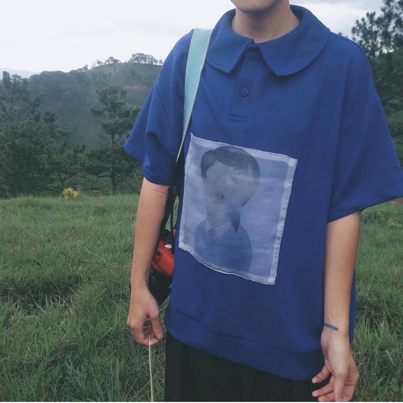 ÁO THUN THE WHITE EGG CÓ CỔ