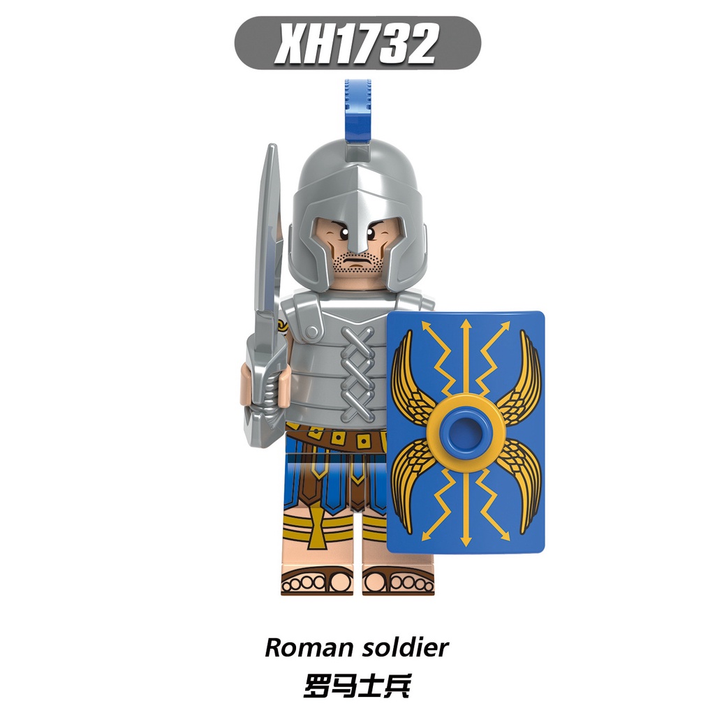 Minifigures Các Mẫu Nhân Vật Lính Trung Cổ Lính Roman Chiến Binh La Mã Cổ Đại Sparta Hiệp Sĩ Lính Thập Tự Chinh X0316