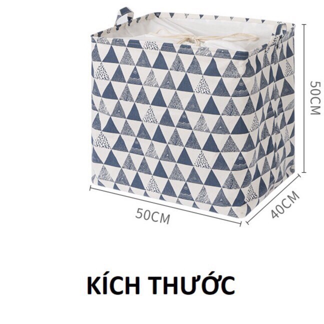 Túi vải đựng chăn màn quần áo khung sắt dung tích 100L siêu to vải canvas không thấm nước
