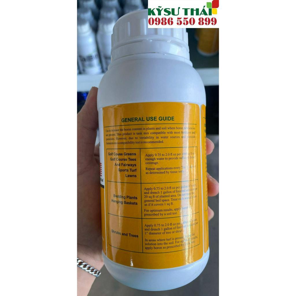 Bo Hữu Cơ Nhập Mỹ Agro Bo 500ml - Tăng Khả Năng Ra Hoa, Đậu Trái, Chống Rụng Trái Non, Trái To Đều | Kỹ Sư Thái