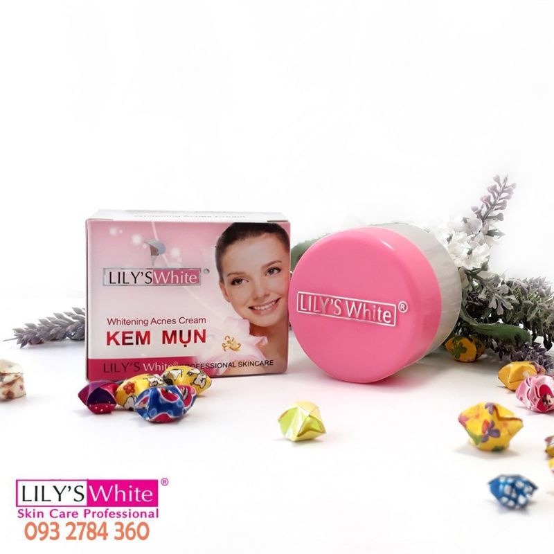 kem mụn lily white