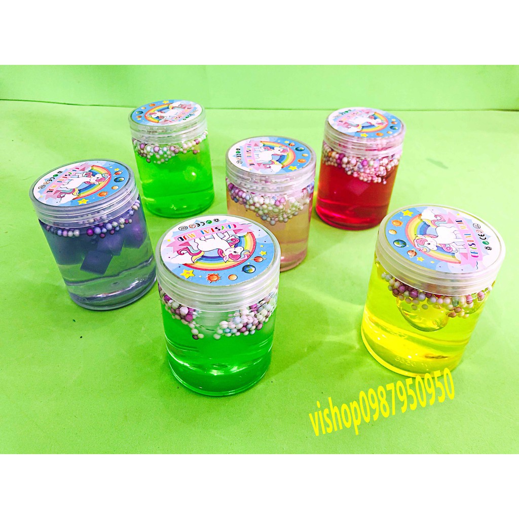 đồ chơi slime -lọ chất nhờn mềm dẻo lọ có thạch xốp  mã GIE48 Kkéo