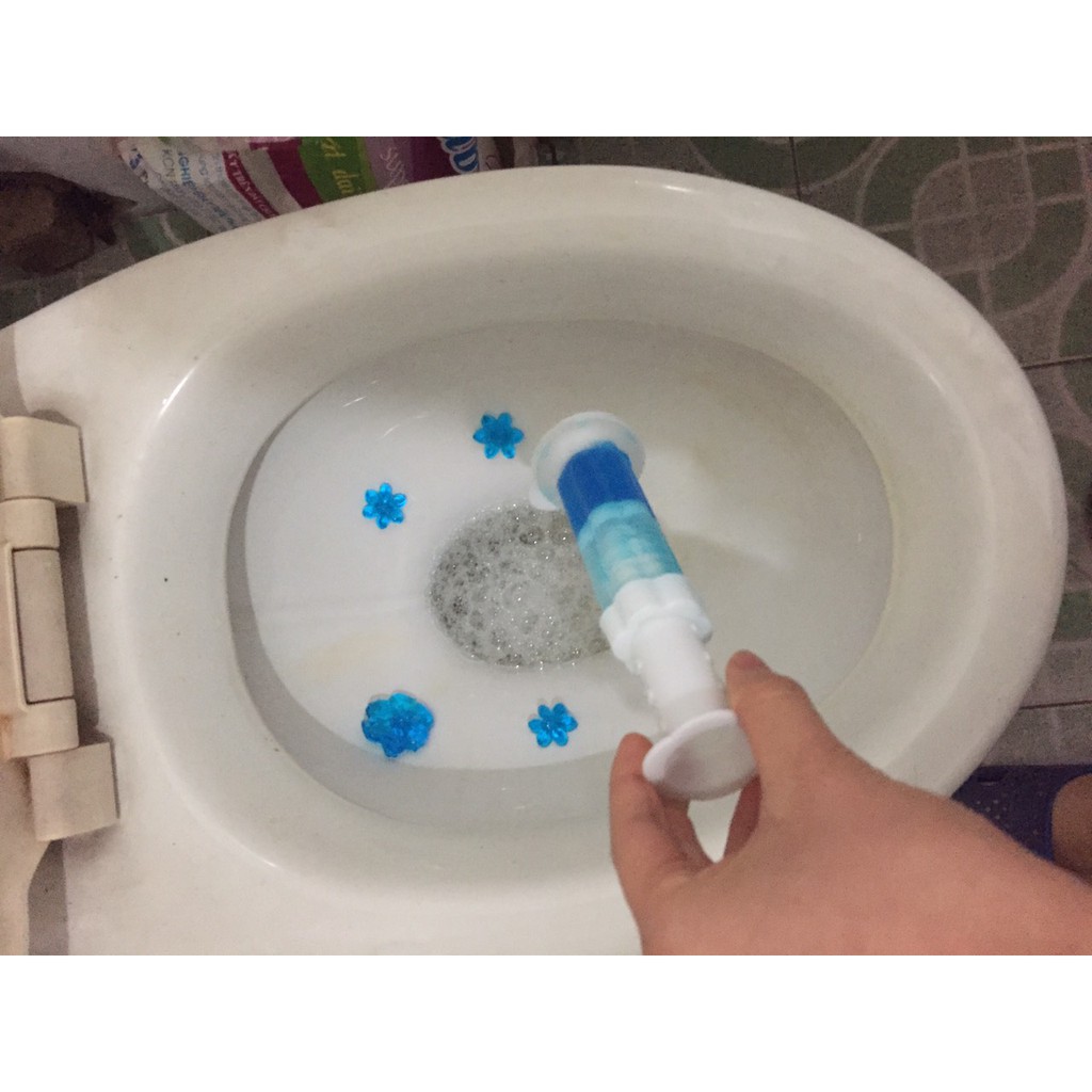 Gel khử mùi bồn cầu diệt khuẩn toilet gel dính bồn cầu dạng thạch hình bông hoa với 7 mùi thơm cho nhà vệ sinh