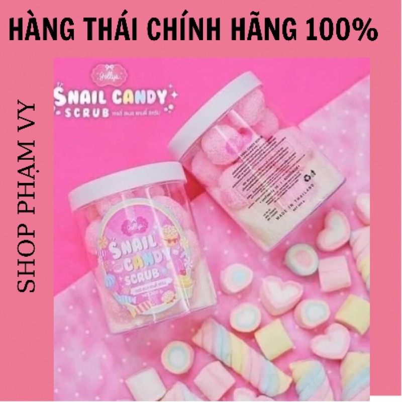 01 Hủ Viên Ủ Trắng Da Jellys Snail Candy Scrub Thái Lan 300gram | BigBuy360 - bigbuy360.vn