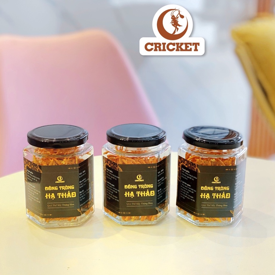 Đông Trùng Hạ Thảo Sấy Thăng Hoa Hũ 15g - Sản phẩm thượng hạng tốt cho sức khoẻ-Nguyên Liệu Trà Sữa CRICKET