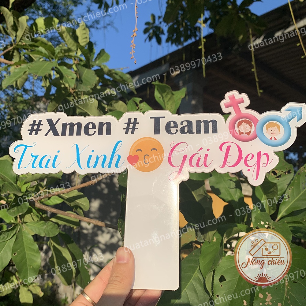 Bảng hiệu mica cầm tay- xinh xắn- thiết kế theo yêu cầu ☘Quà Tặng Nắng Chiều☘