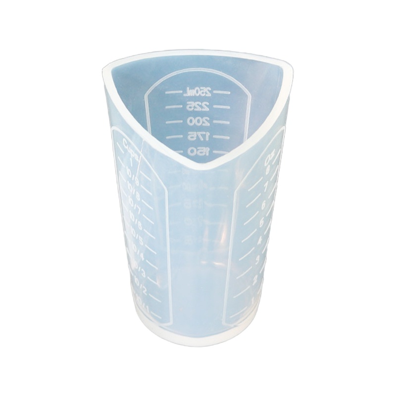 Sa Khuôn Silicon Trong Suốt Hình Tam Giác Làm Cốc Đong Epoxy Resin Không BPA Trang Trí Nội Thất