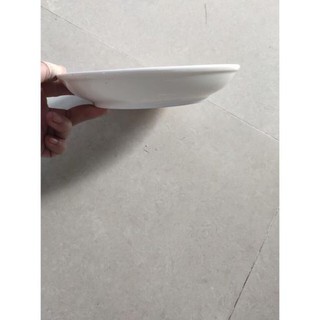 [KHO SỈ] Đĩa sứ trắng sâu lòng hàng dày (15cm đến 25cm)