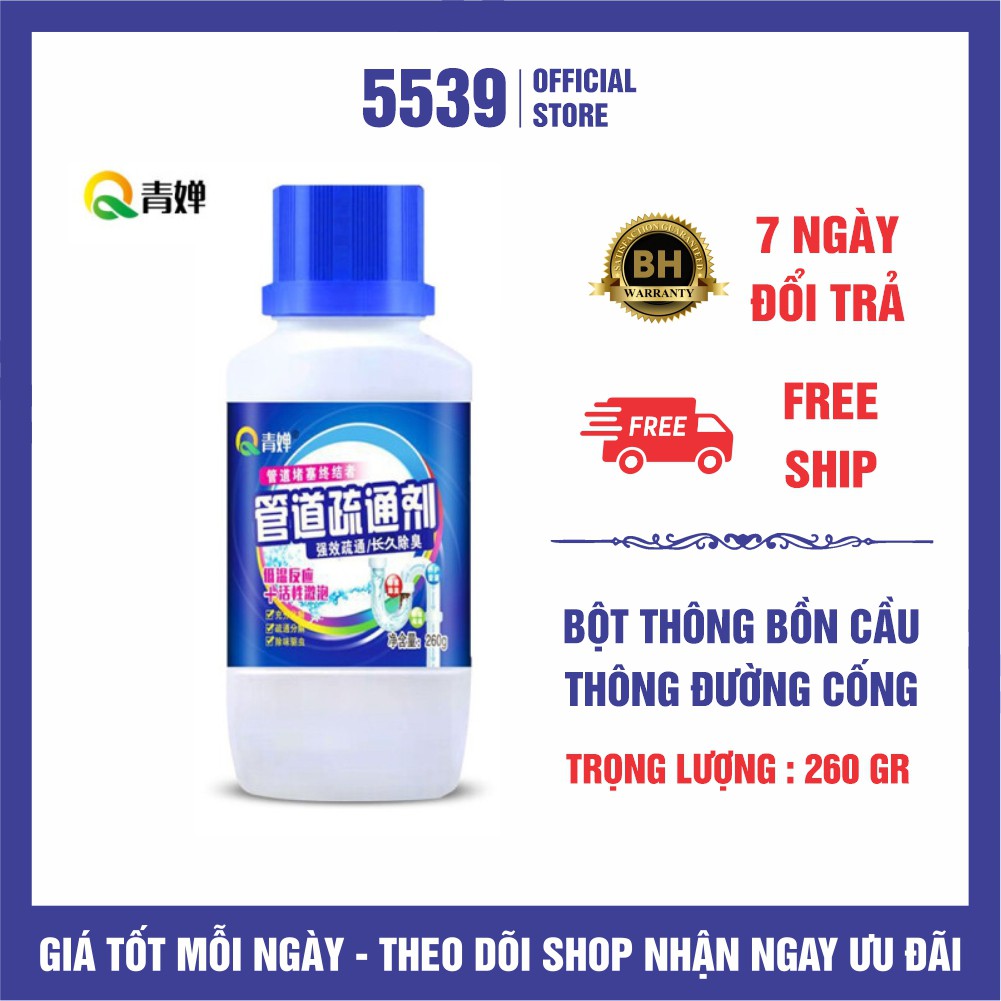Bột thông cống ⚡️ CỰC MẠNH ⚡️ Bột thông cống, bồn cầu, bồn rửa tay cực mạnh - Shop 5539