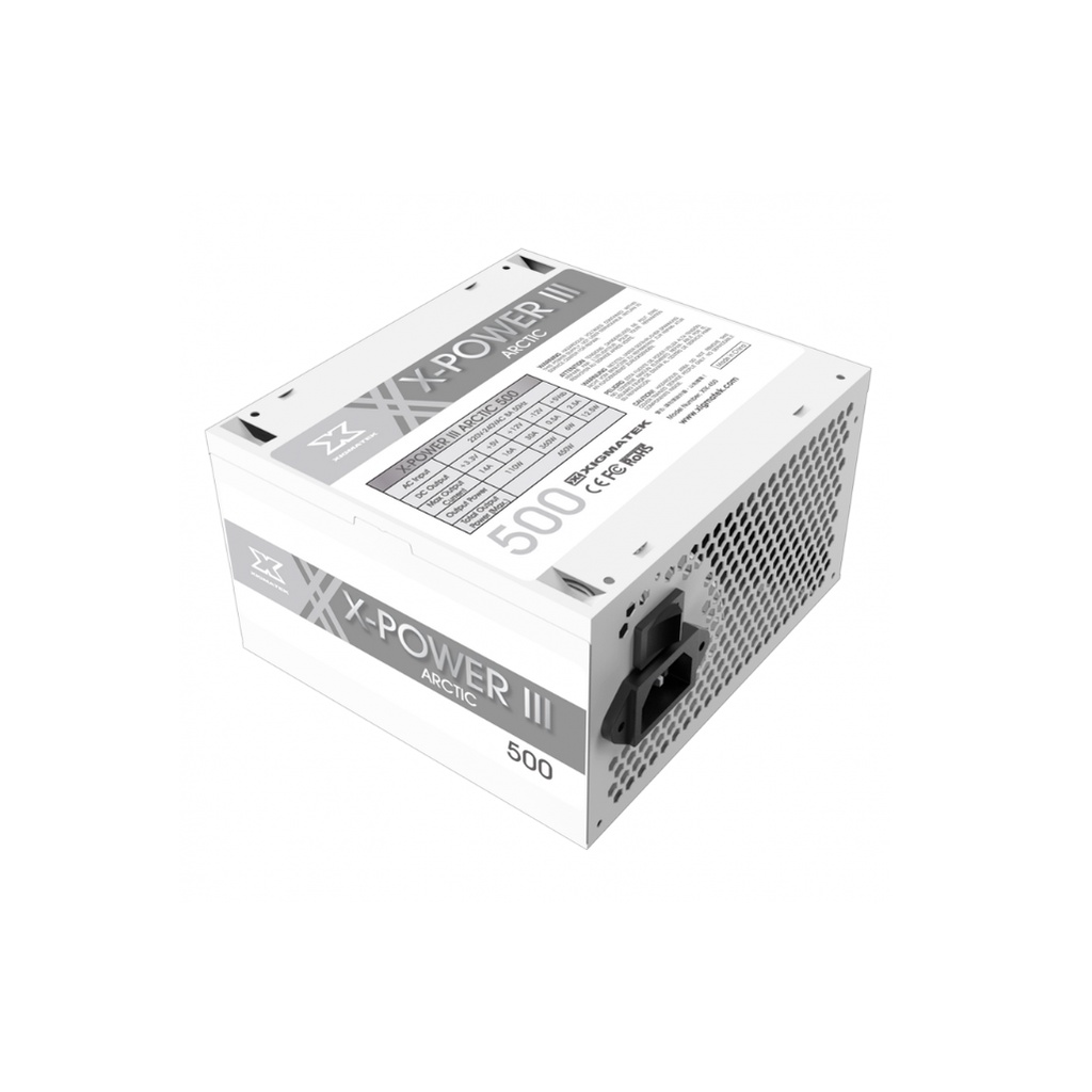 Nguồn máy tính XIGMATEK X-Power III Arctic 500 - 450W - 80 Plus - Bảo Hành chính hãng 36 Tháng