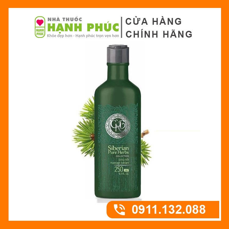 Dầu Balsam Siberian Nga Extra Rich Massage Balsam Dung Tích 250 ml - Dầu Bal Sam Dầu thơm Siberian Pure Herbs Collection