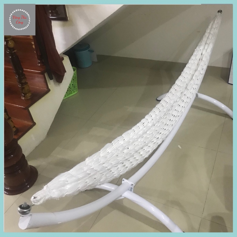 Lưới Võng Sợi Tơ Handmade Dài 2m2 Treo Khung Mai Cao
