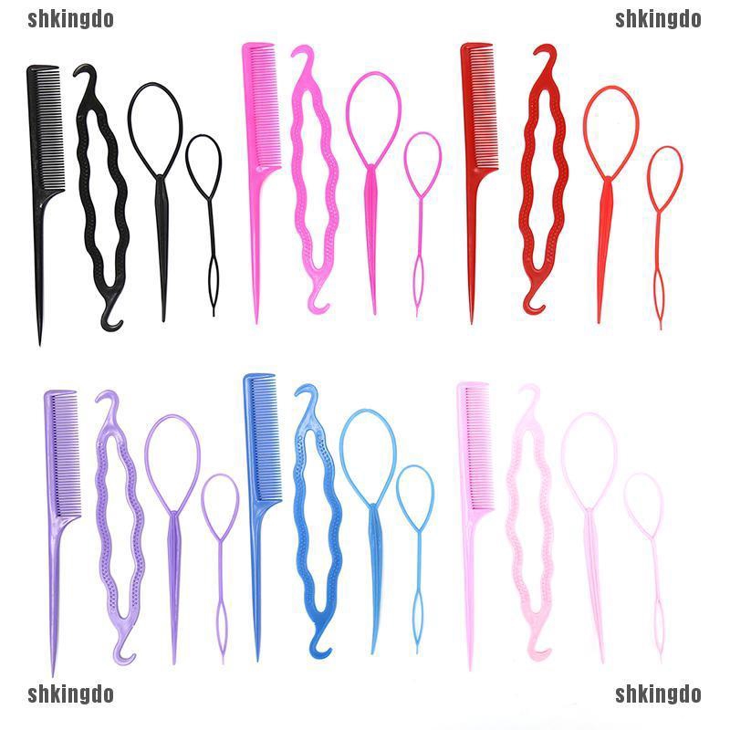 Set 4 dụng cụ tạo kiểu tóc tiện dụng bền bỉ