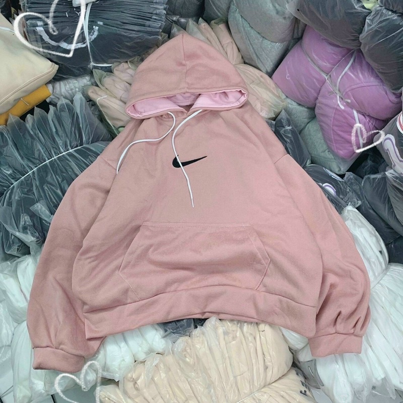 Áo hoodie tay phòng đơn giản nỉ bigsize 55-80kg