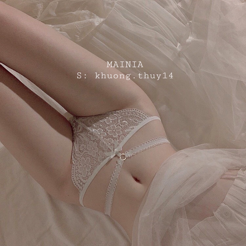 Quần Lót Lọt Khe Ren Hoa Phối Dây Eo Sexy Gợi Cảm Mainia Shop