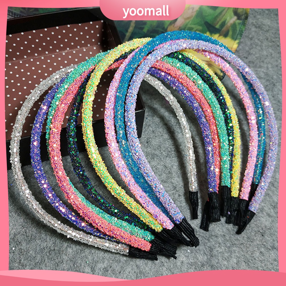 Băng Đô Cài Tóc Đính Kim Sa Lấp Lánh