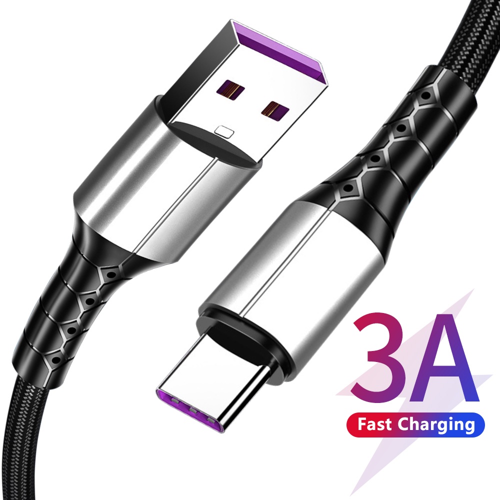 Cáp sạc nhanh 3A cổng USB Type C Micro USB thích hợp cho ip