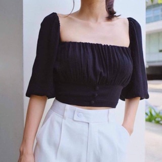 ÁO CROPTOP CỔ VUÔNG