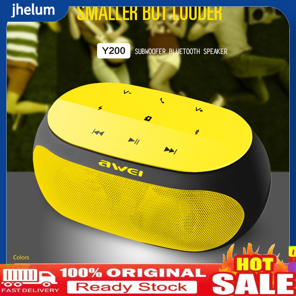 Loa Bluetooth Awei Y200 Mini Hỗ Trợ Đọc Thẻ Nhớ Tiện Dụng