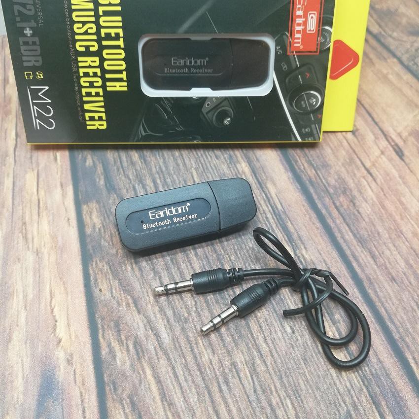 Thiết bị chuyển đổi loa thường thành loa bluetooth Usb bluetooth Earldom M22  - Hàng Chính hãng