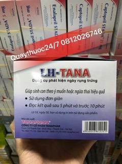 QUE THỬ RỤNG TRỨNG LH-TANA( HỘP 12 QUE)