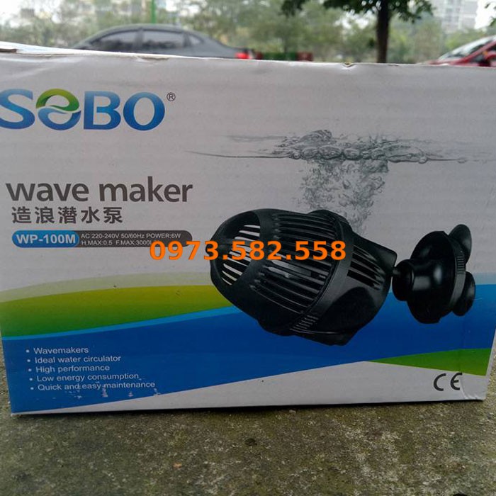 Máy Thổi Luồng Tạo Sóng Cho Bể Cá, Hồ Cá WP 100M 6W