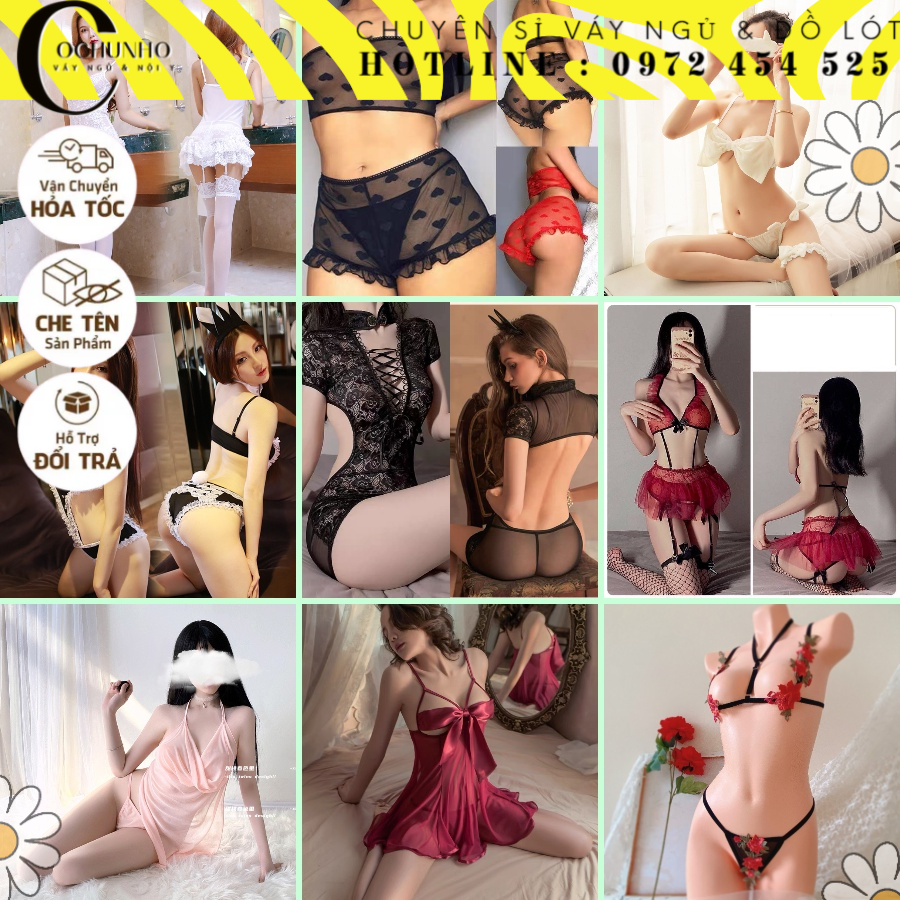 TỔNG HỢP MẪU - Cosplay hầu gái -  váy ngủ sexy gợi cảm quyến rũ- cochunhochuyensi