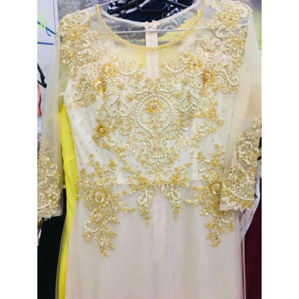 Áo dài dạ hội thanh lý size to 58 - 63ky
