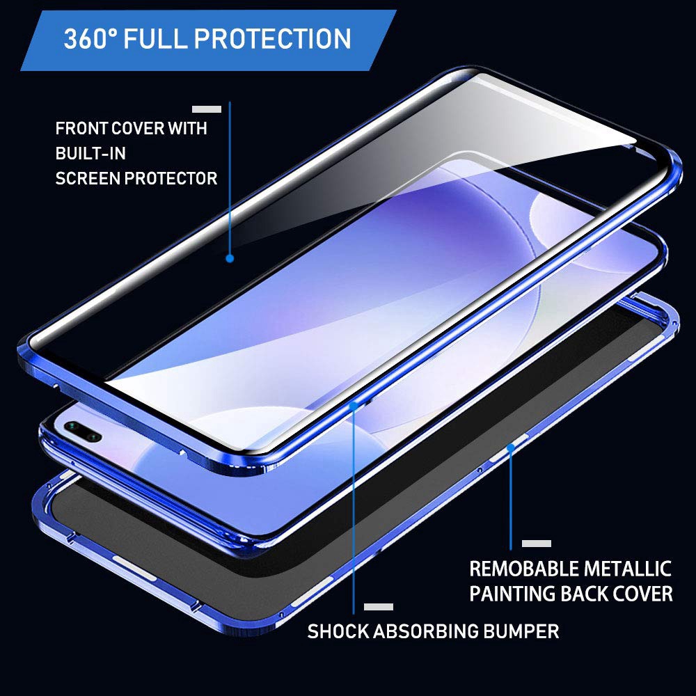 Ốp Điện Thoại Kính Cường Lực Hai Mặt Nắp Lật Nam Châm Cho Xiaomi Poco F2 Pro / X2 Redmi K30 Pro K30i 5G