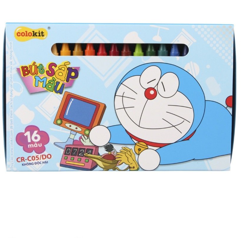 [ Chính hãng ] Sáp màu Colokit Doraemon CR-C05/DO ( 16 màu ) hàng có kiểm tra chất lượng và an toàn