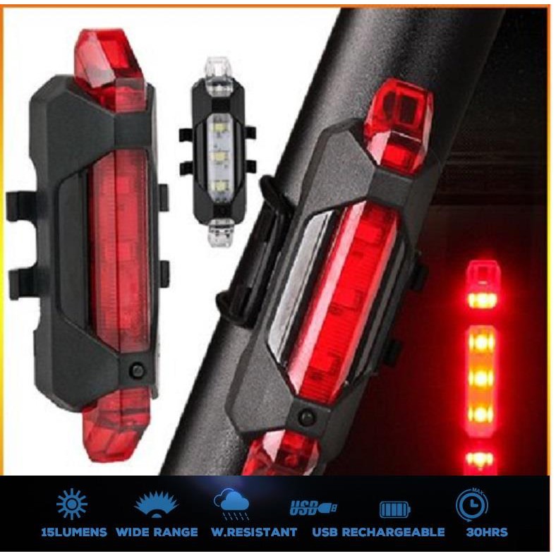 Đèn hậu xe đạp 5 Led Rapid X AQY-093 chính hãng