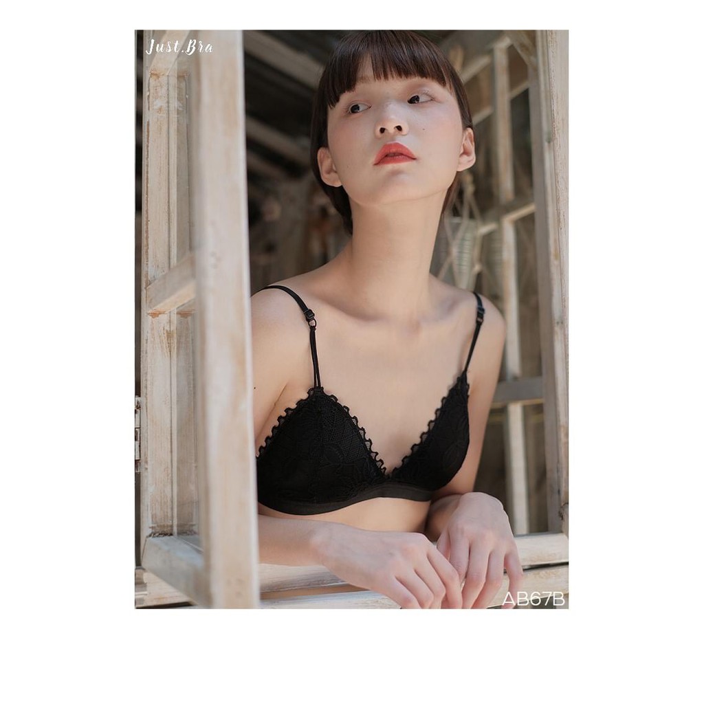 [Mã WABRJM1111 giảm 10% đơn 99K] Áo ngực tam giác Just Bra họa tiết ren tin tế AB67B | BigBuy360 - bigbuy360.vn