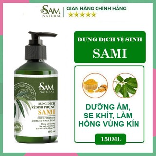 Dung Dịch Vệ Sinh Phụ Nữ Sami Chiết Xuất Lá Xoài Ấn Độ 150ML, dung dịch vệ sinh làm hồng mịn se khít vùng kín