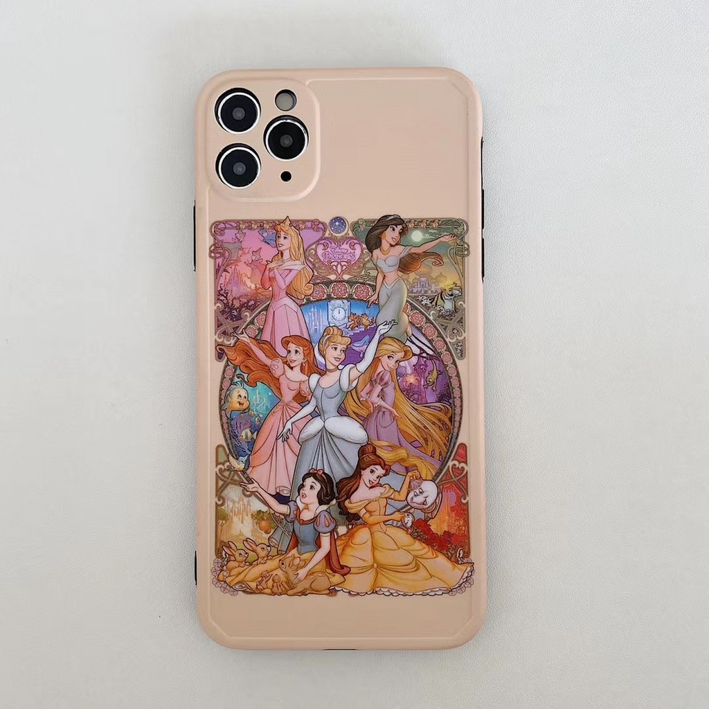 Ốp điện thoại mềm họa tiết công chúa Disney cho iPhone 7 8 SE2 plus X XS XR XSmax 11 Pro Promax | BigBuy360 - bigbuy360.vn