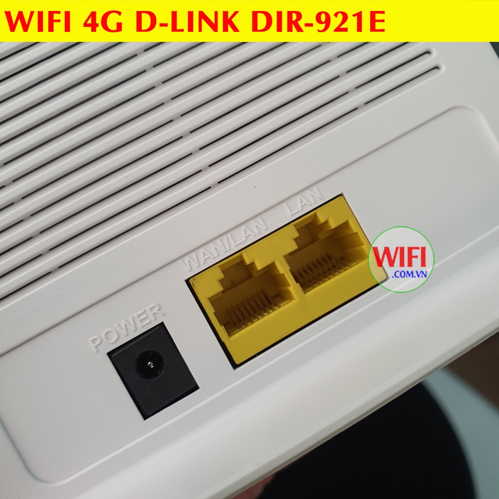 Phát Wifi 4G D-Link 921E, Xài Sim, Cắm Điện Trực Tiếp, Có 2 Cổng LAN và Rắc Cắm Anten Ngoài