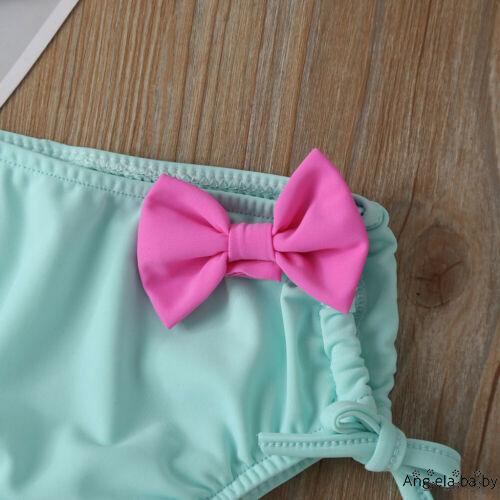 Bộ Bikini 2 Mảnh Xếp Nếp Cho Bé Gái