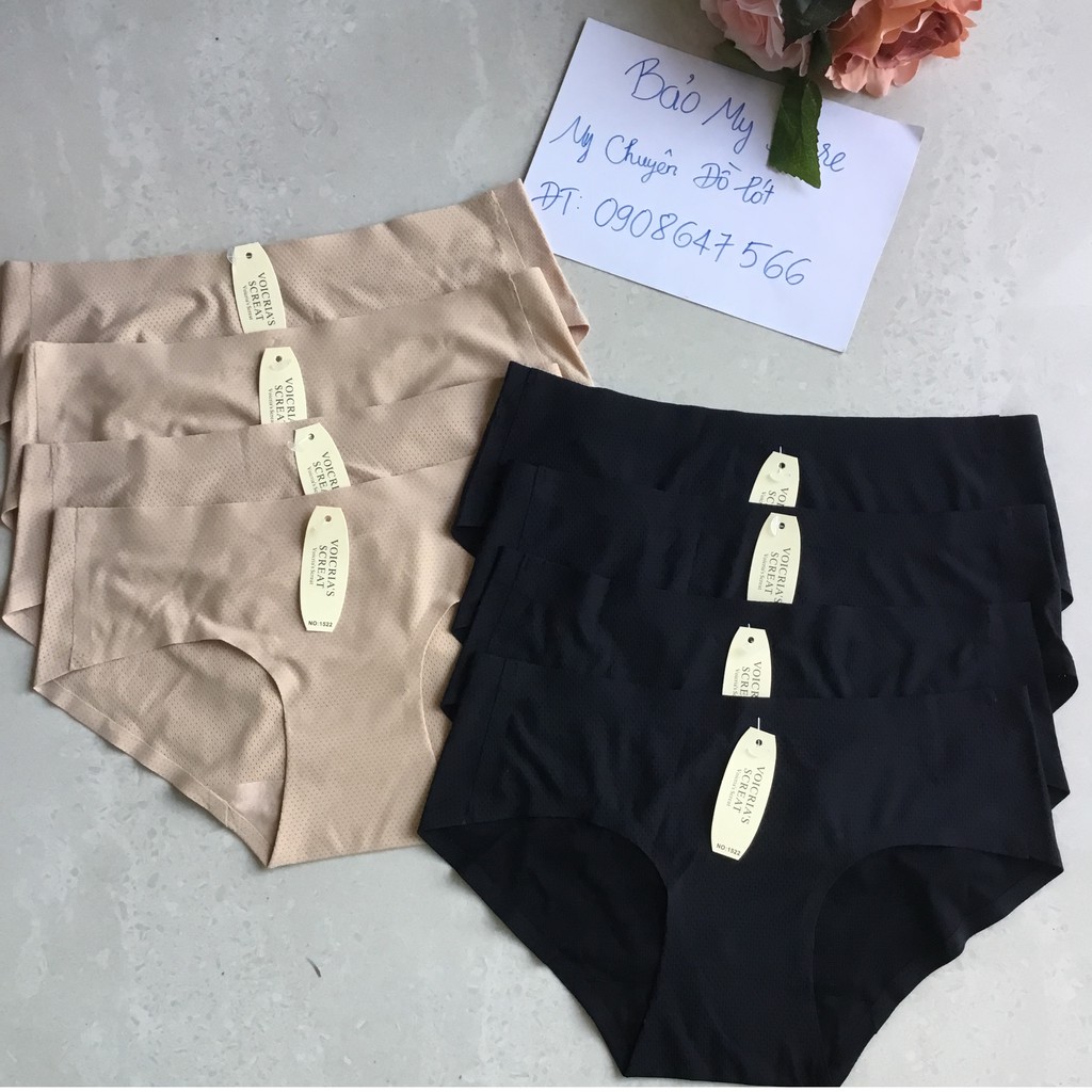 Quần lót nữ su có lỗ thông hơi siêu mát thoải mái Trắng/Da/Đen [cho chọn màu | BigBuy360 - bigbuy360.vn