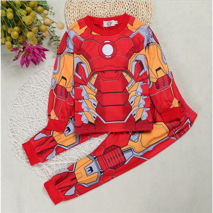 Bộ đồ ngủ siêu nhân vải cotton dành cho bé trai