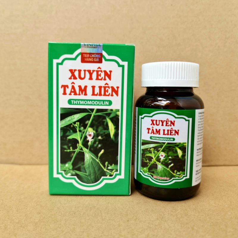 Xuyên tâm liên - Viên uống thảo mộc hỗ trợ phòng ngừa các vấn đề về hô hấp - Hộp 30 viên