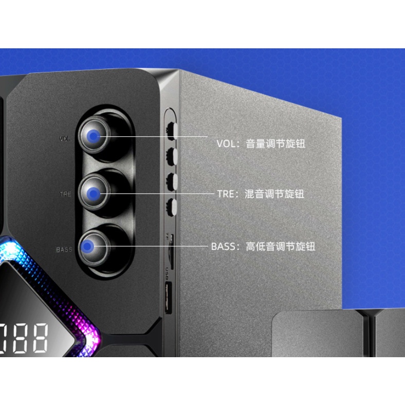 Loa bluetooth kết nối điện thoại không dây, kết nối máy tính, công suất 40W, âm bass mạnh mẽ