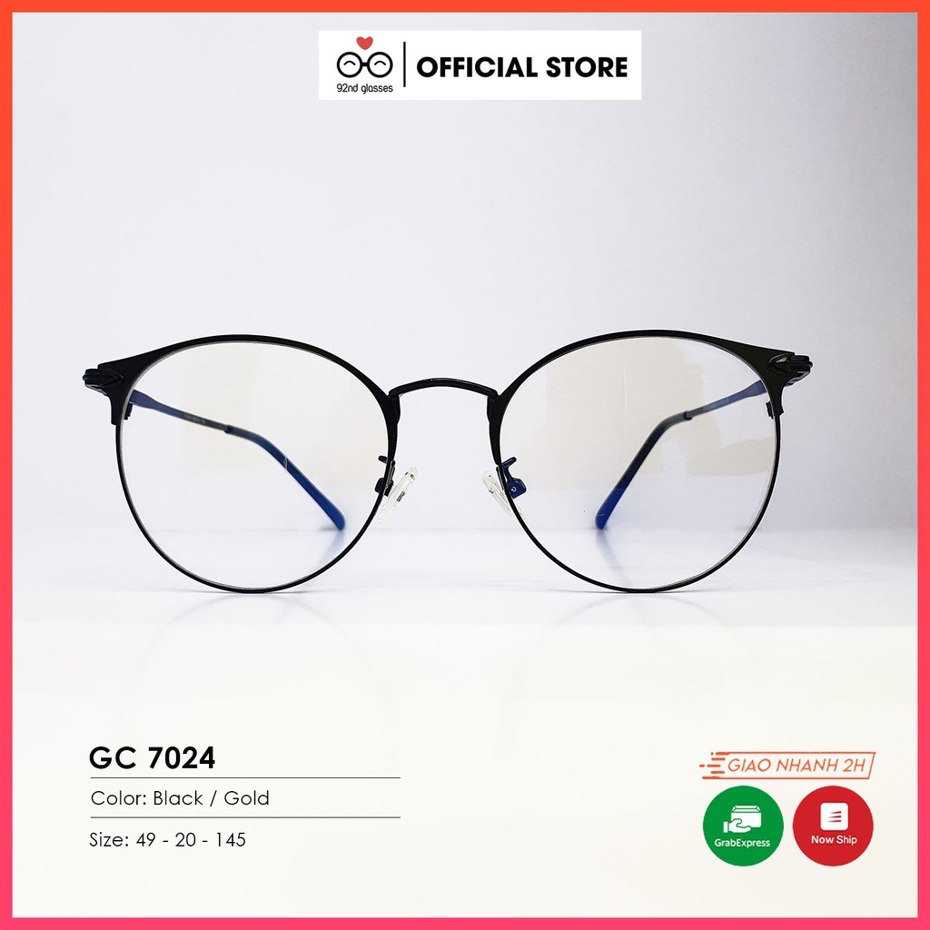 Gọng Kính Cận Kim Loại Dáng Bầu GC7024 - Lắp Mắt Cận Theo Yêu Cầu | BigBuy360 - bigbuy360.vn